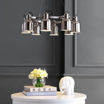 Liam 20" Metal LED Chandelier - JONATHAN Y